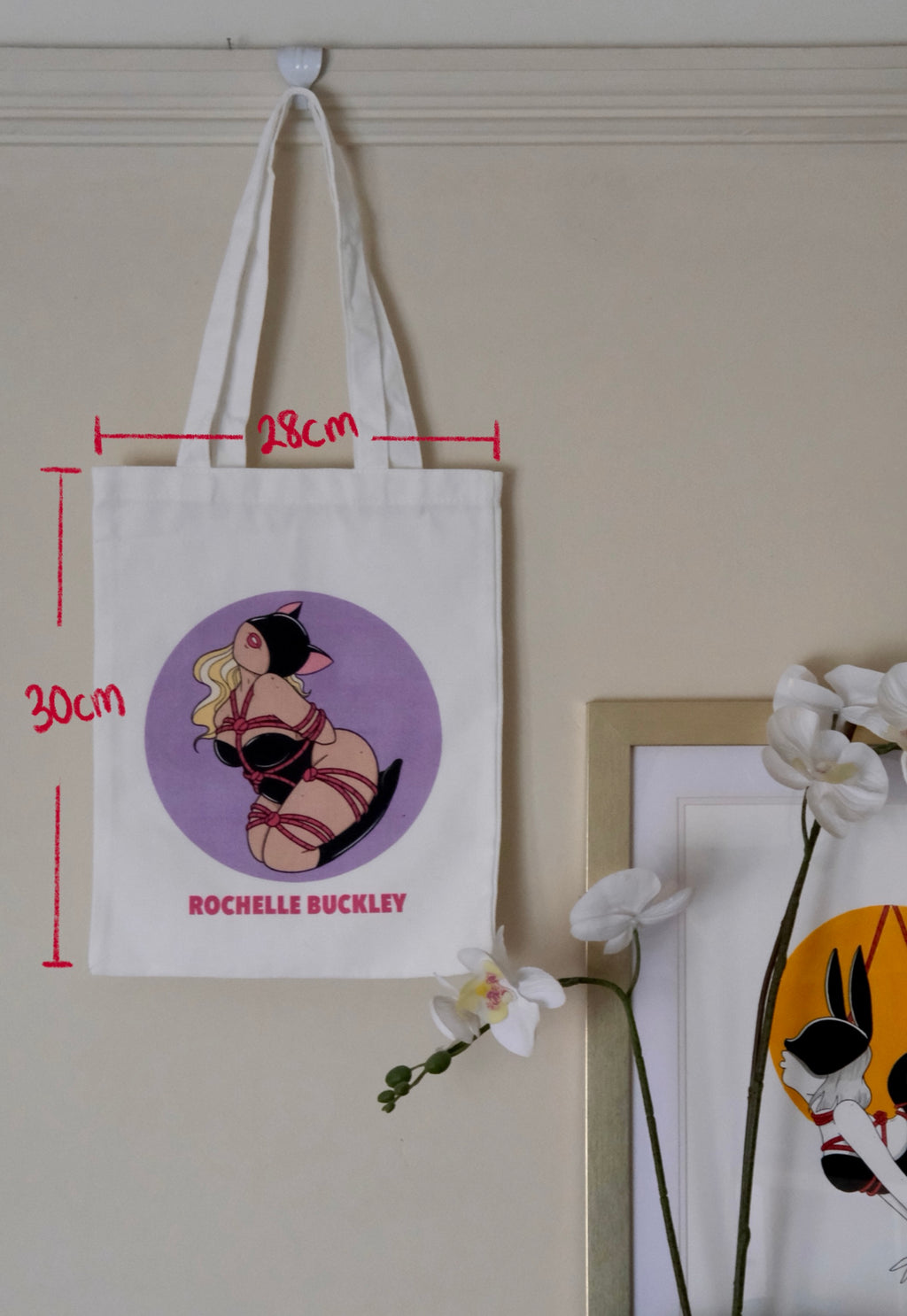 Rope Bunny Tote Bag