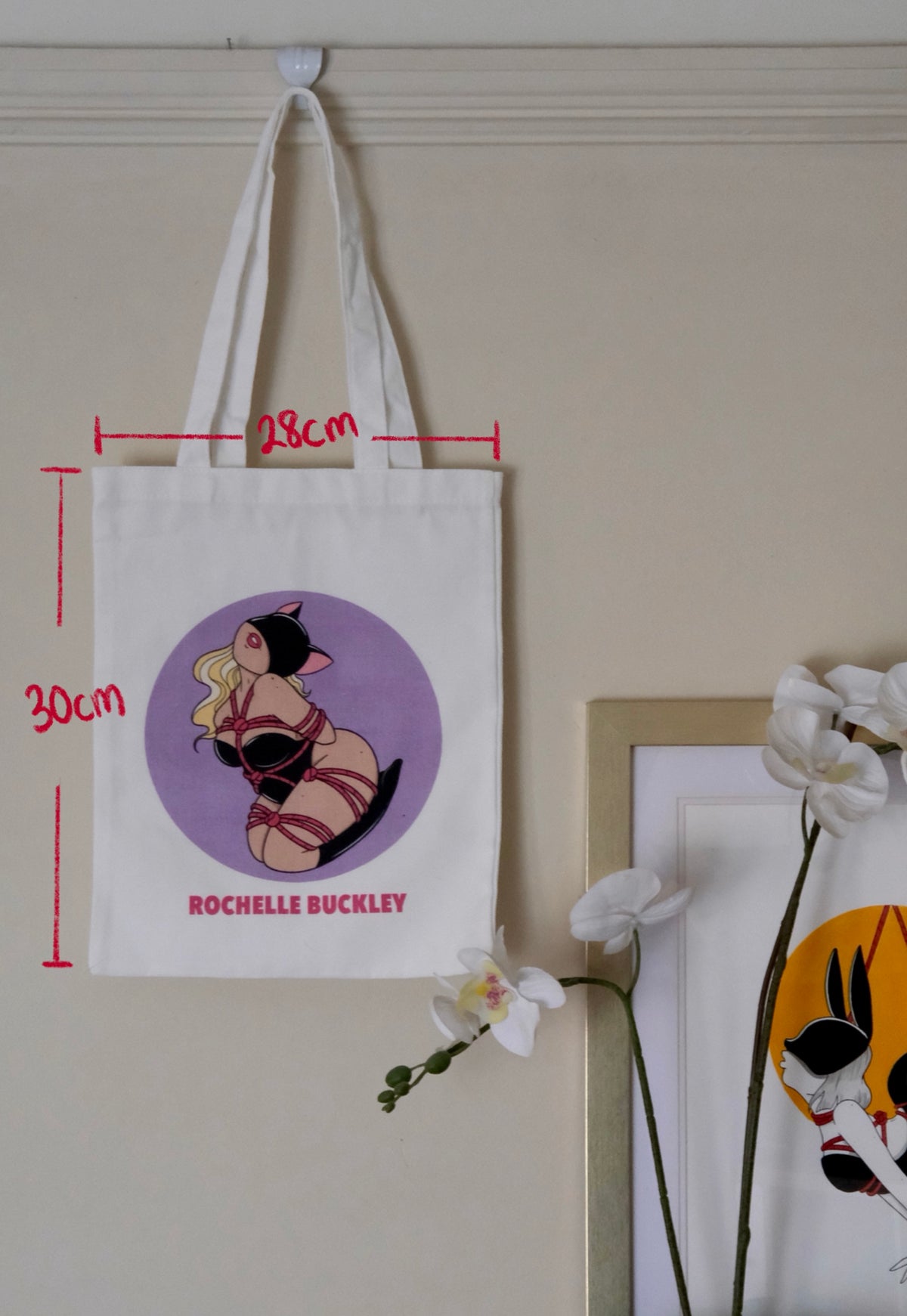 Rope Bunny Tote Bag
