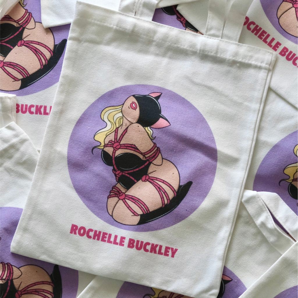 Rope Bunny Tote Bag