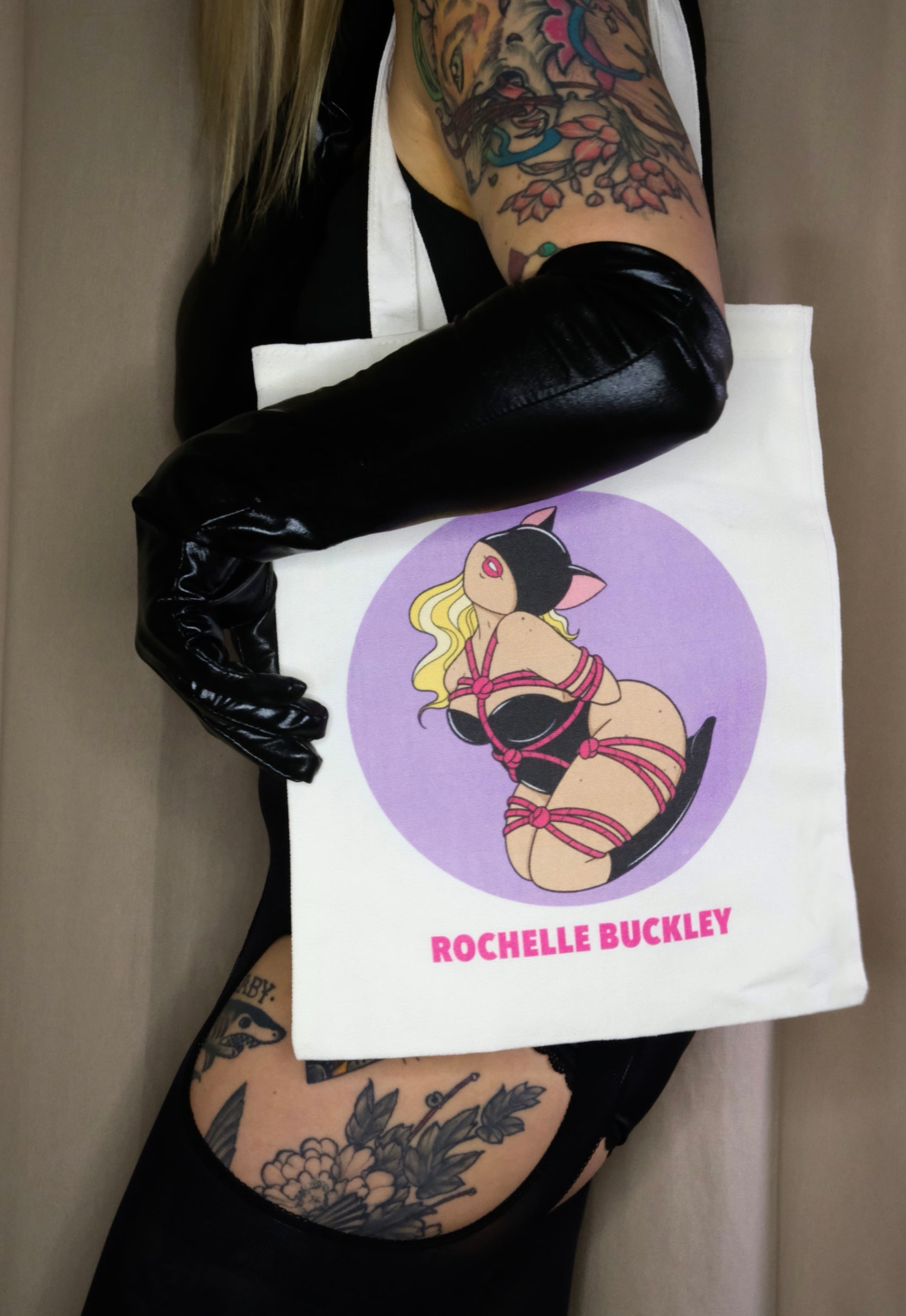 Rope Bunny Tote Bag